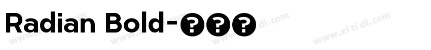 Radian Bold字体转换